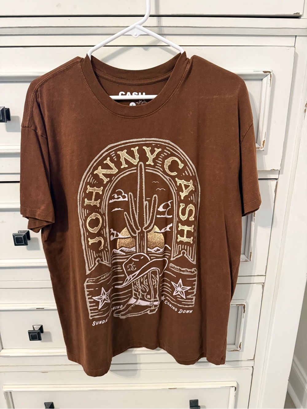 Brown Graphic Tee - Men